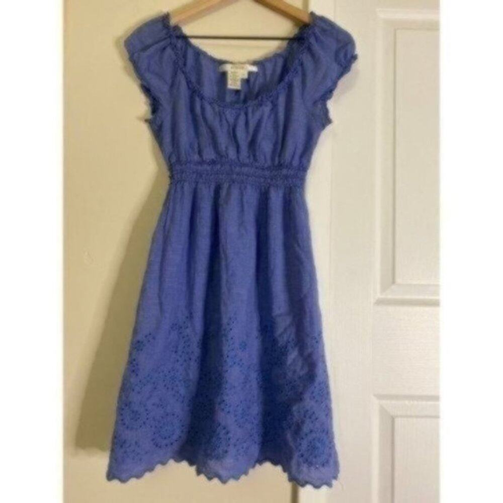 Studio M Blue Lace Fit & Flare Dress Women’s Size Small